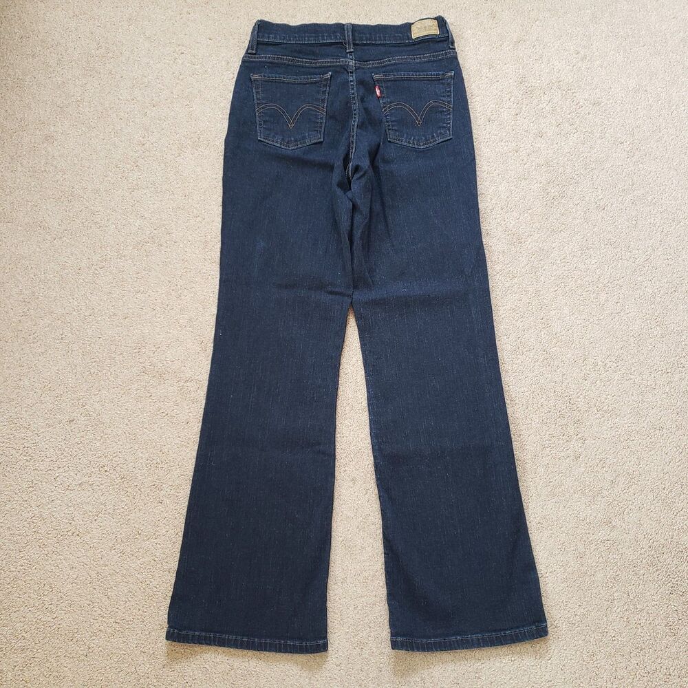 Vintage Y2k Levi's 512 Perfectly Slimming Boot Cut Jeans Dark Wash Size 6 S - Picture 2 of 11